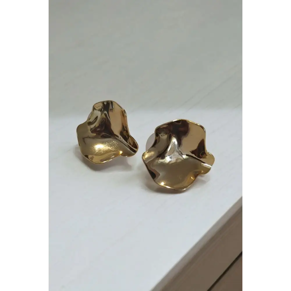 Adair Anti Tarnish Beaten Earrings - Earrings
