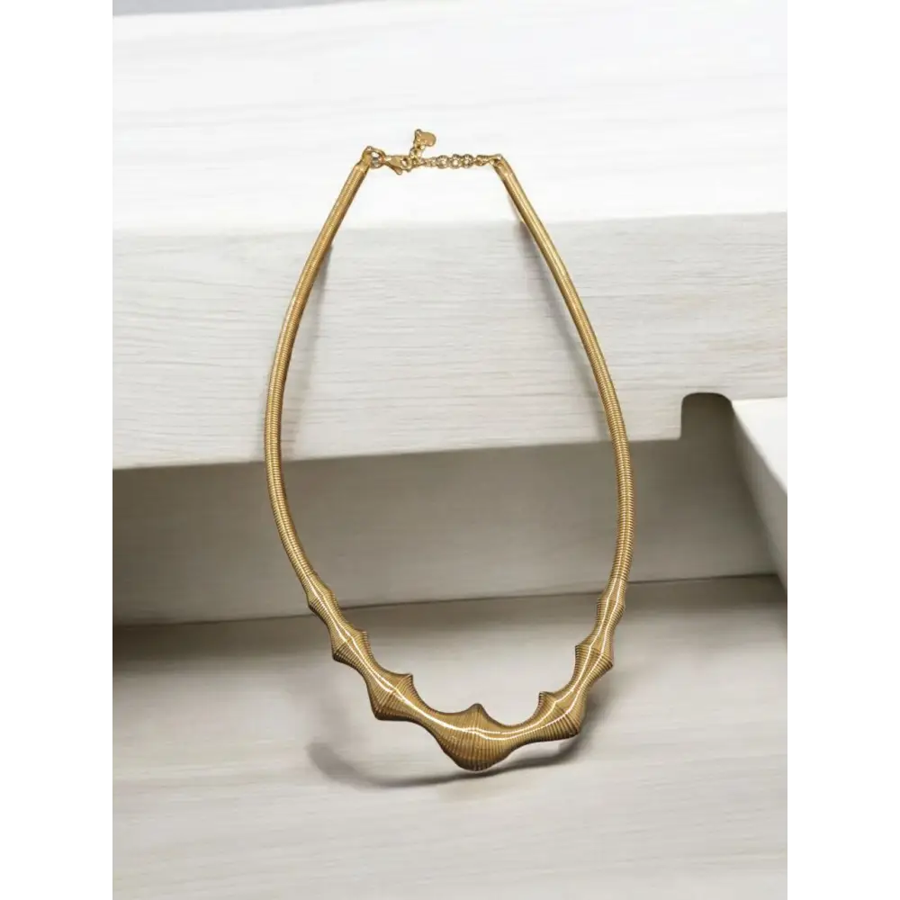 Adair Gold Plated Twisted Necklace - Necklace