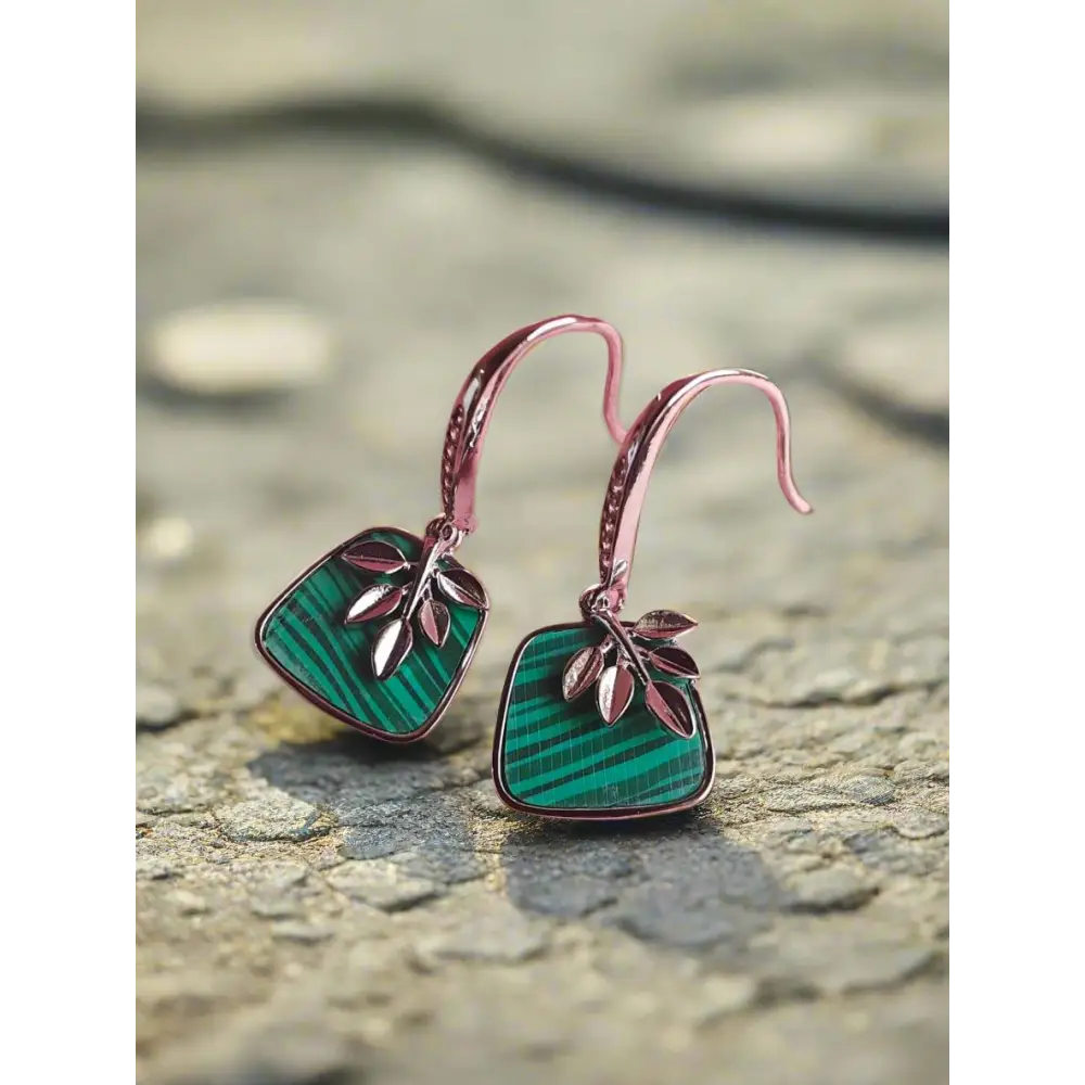 Adair Green Korean Studs Earrings Silver and Gold Color - Earrings