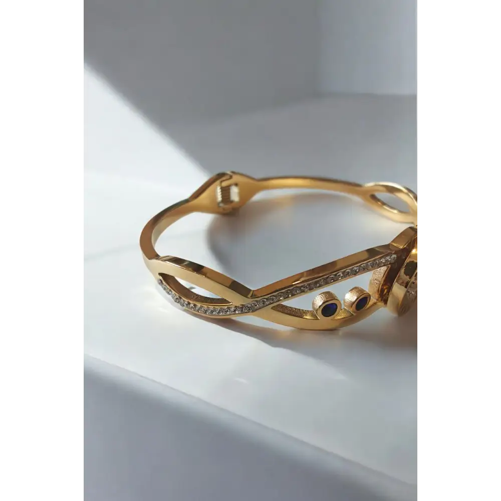Adair Stainless Steel Anti Tarnished Waterproof 22k Gold Plating - Bracelet