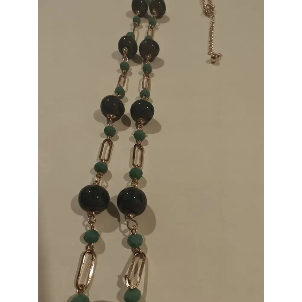 Adairgems Green Long Mala Style Necklace - Necklace