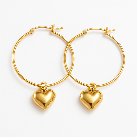 Adair Demi Fine Orb Drop Hoop Earrings