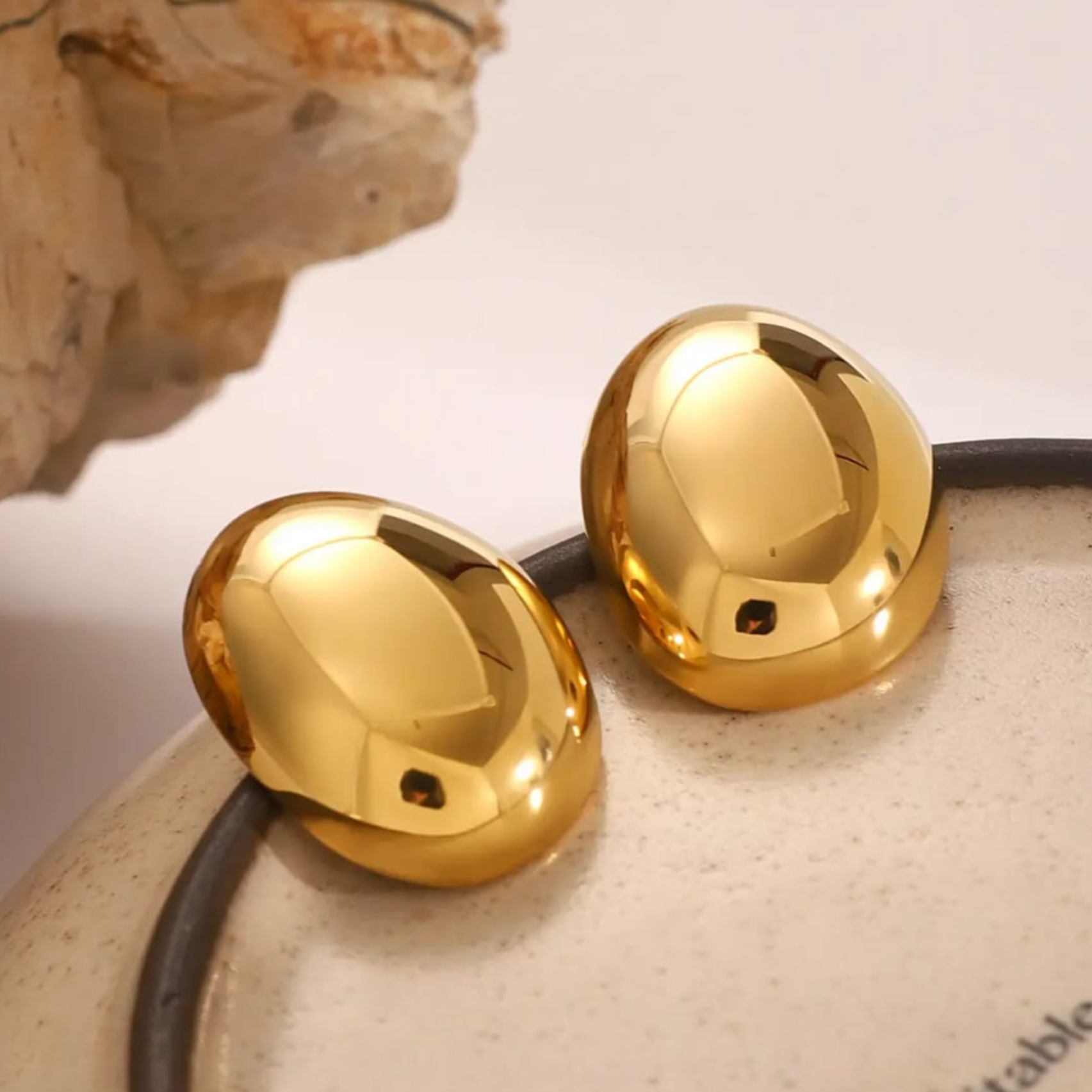 Adair Luxe Bold Dome Studs