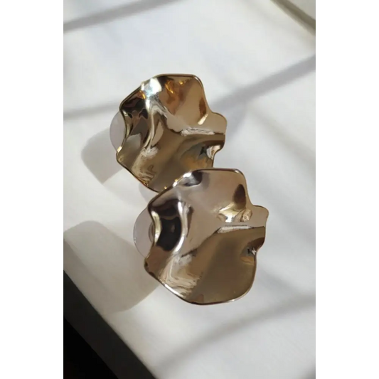 Adair Anti Tarnish Beaten Earrings - Earrings