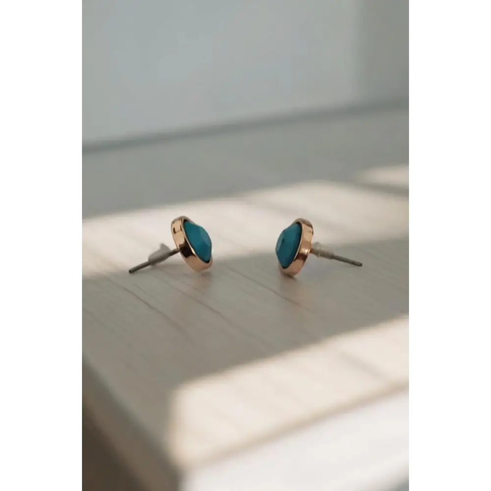 Adair Blue Studs - Earrings