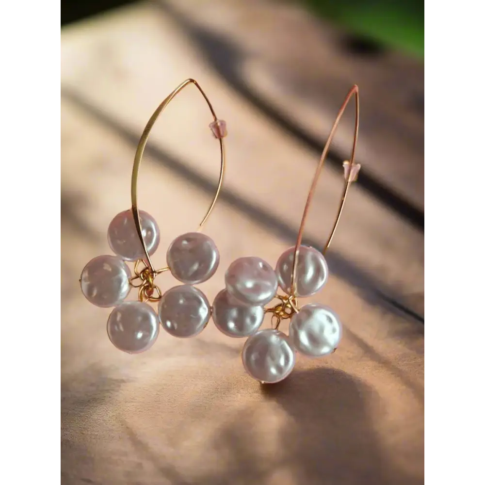 Adair Freshwater Crushed Pearls Earrings - Earrings
