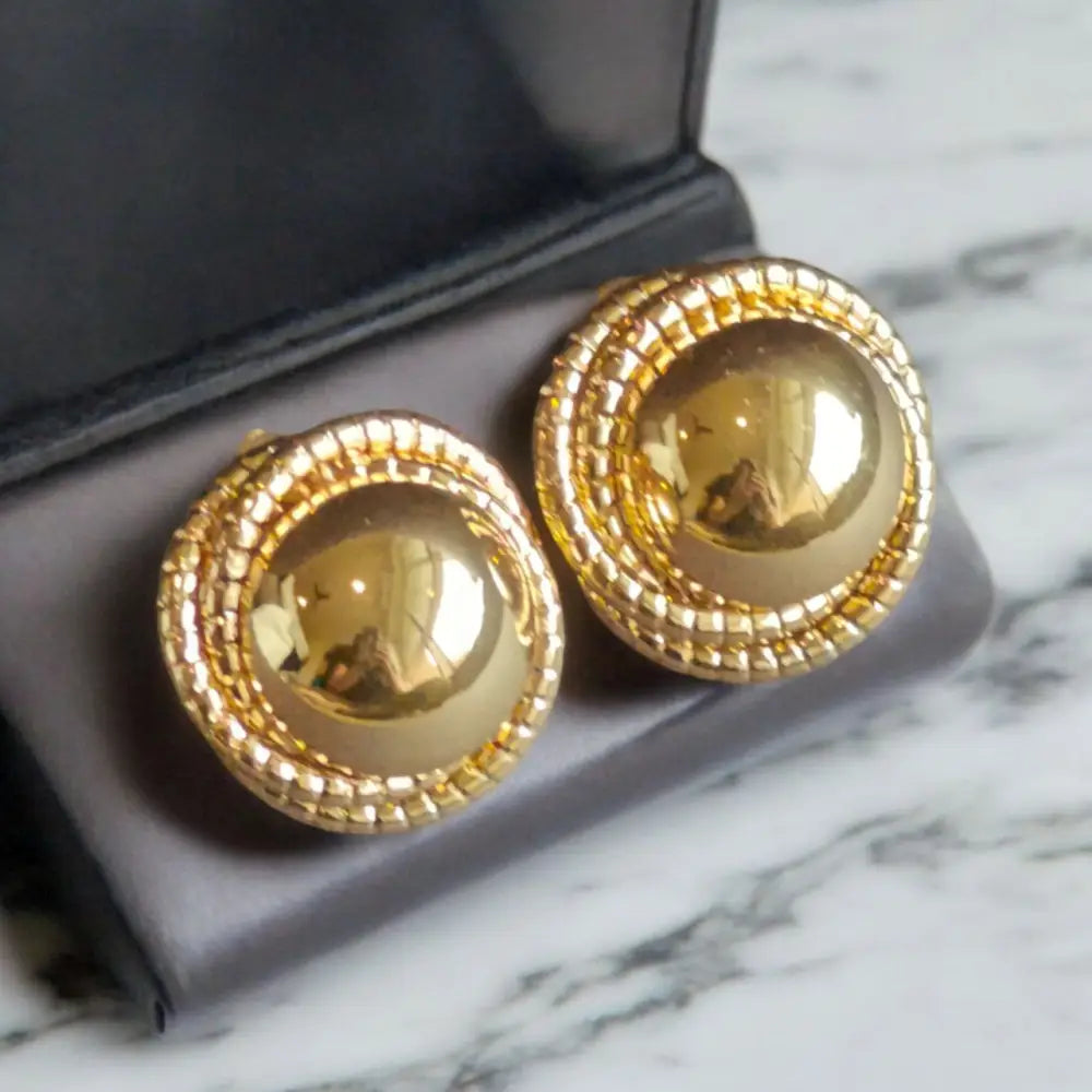 Adair Gold Balls Party Wear Earrings - Earrings