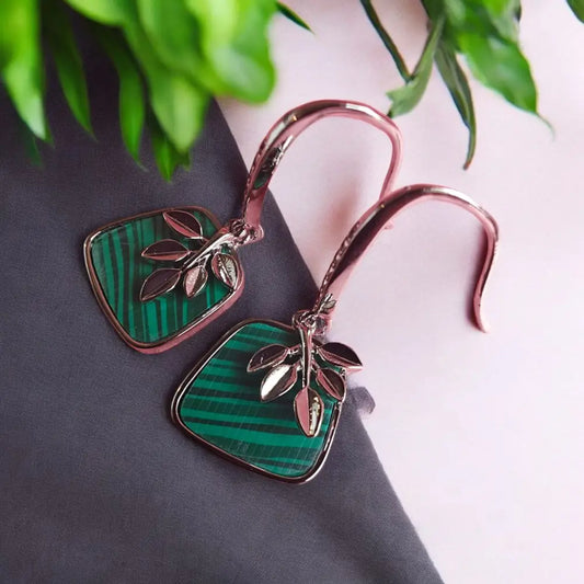 Adair Green Korean Studs Earrings Silver and Gold Color - Earrings