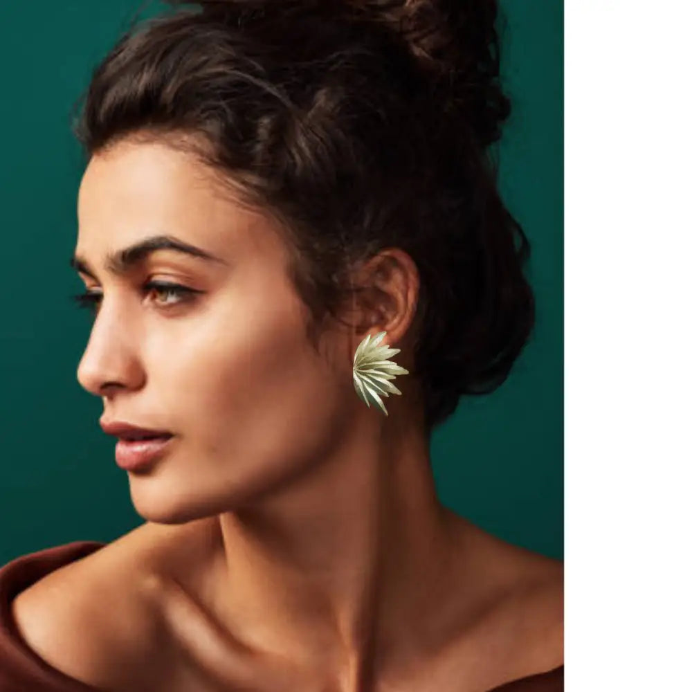 Adair Luxe Leaf Radiance Earrings - Earrings