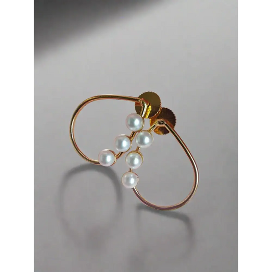 Adair Pearl Golden Earrings - Earrings