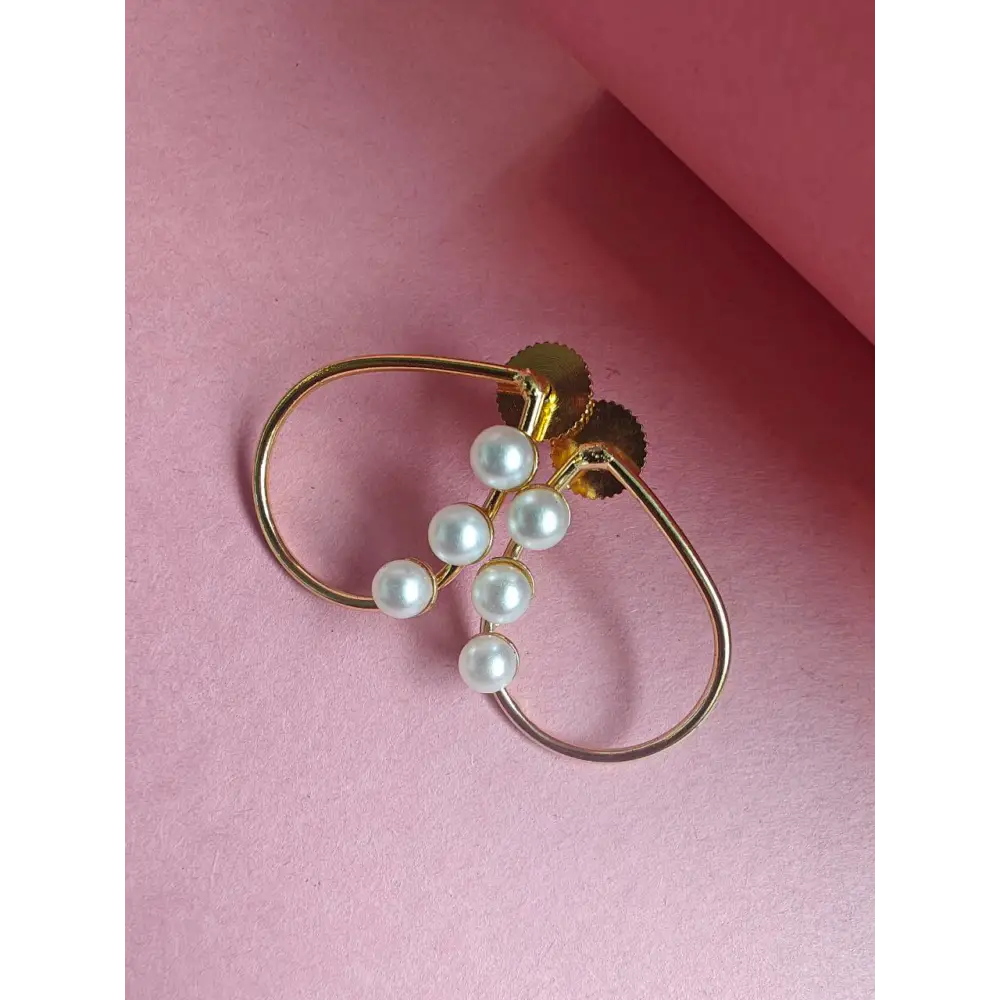 Adair Pearl Golden Earrings - Earrings