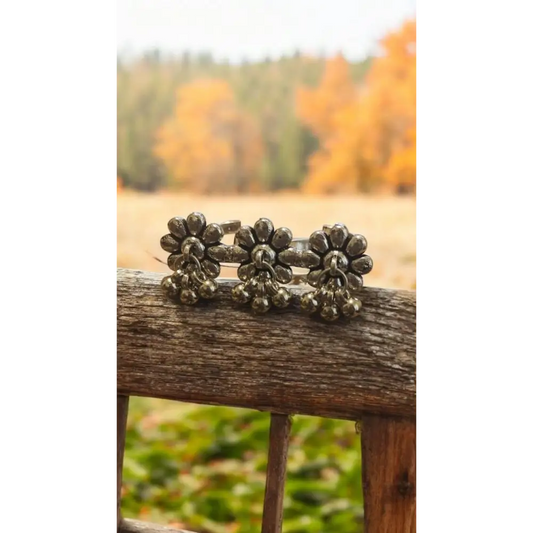 Adair Silver Toned Ring With Beads - Rings