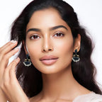 Midnight Glam Black & Gold Earrings – Elegant Statement Piece by Adairgems - Earrings