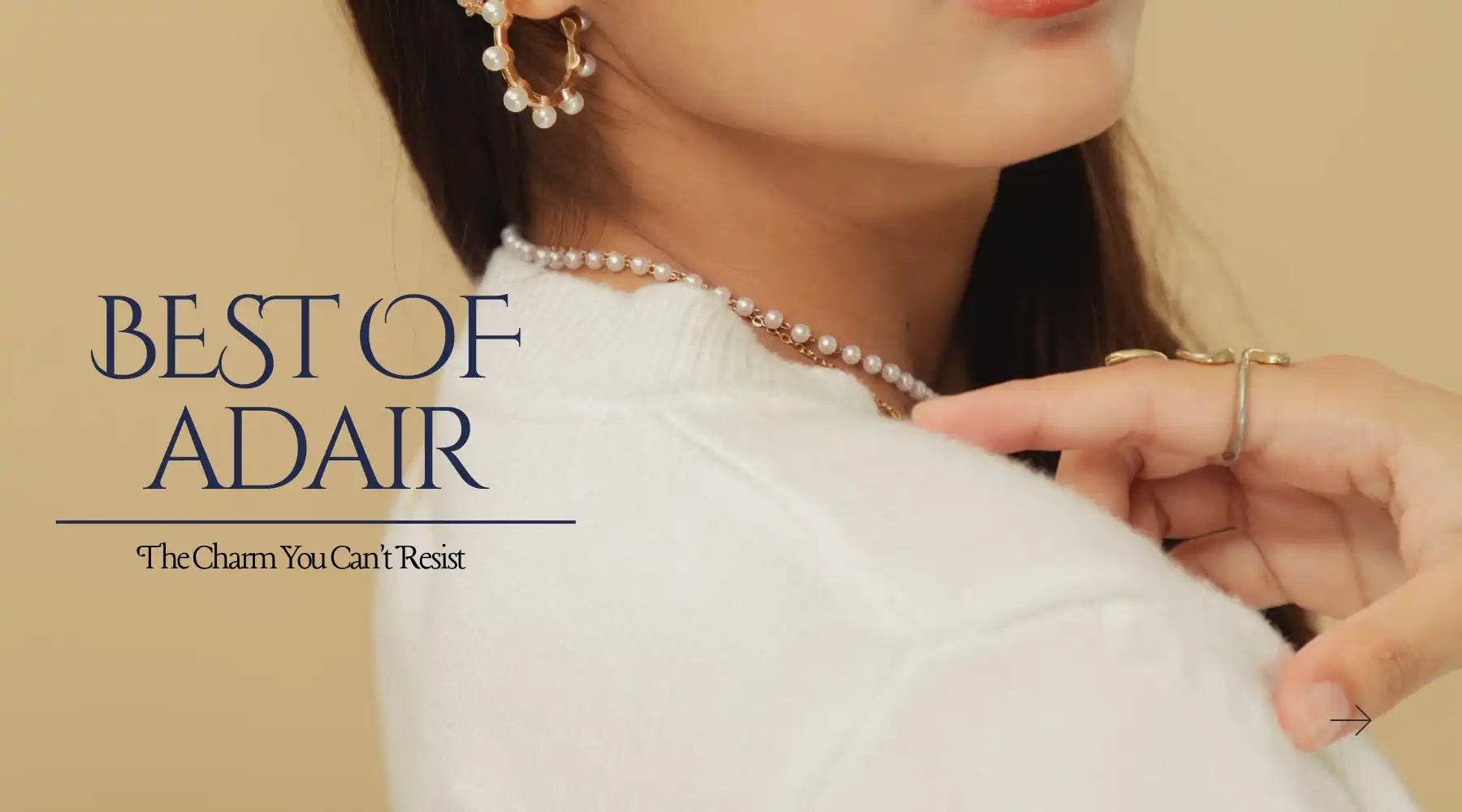 Pearl jewelry set.