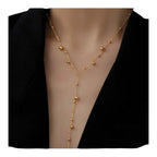 Adair Gold-Plated Beaded Y-Necklace for Women - Necklace