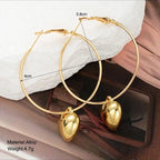Adair Demi Fine Orb Drop Hoop Earrings